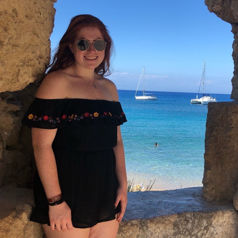Off the shoulder romper